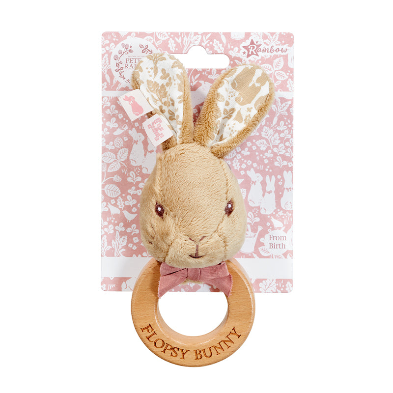 Signature Flopsy Bunny Plush Ring Rattle at Baby City's Shop