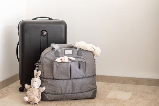Load image into Gallery viewer, Baby City Retailer of Béaba Amsterdam II Expandable Travel Changing Bag Heather Grey
