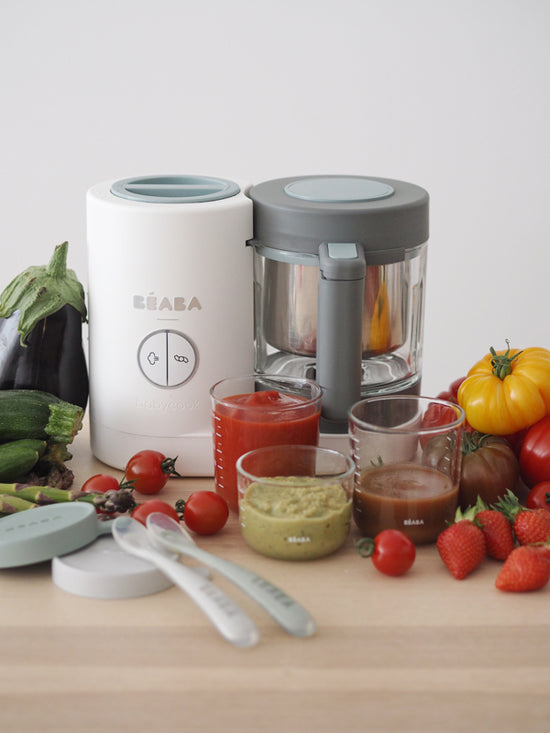 Load image into Gallery viewer, Béaba Babycook® Neo Baby Food Steamer Blender Grey/White l Available at Baby City
