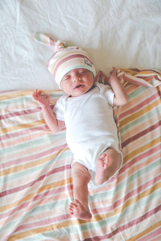 Copper Pearl Knitted Swaddle Blanket Enchanted l Available at Baby City