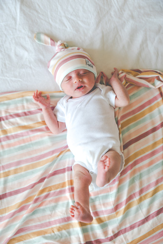 Copper Pearl Knitted Swaddle Blanket Enchanted l Available at Baby City