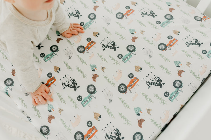 Load image into Gallery viewer, Copper Pearl Premium Elasticised Cot Sheet Jo l To Buy at Baby City
