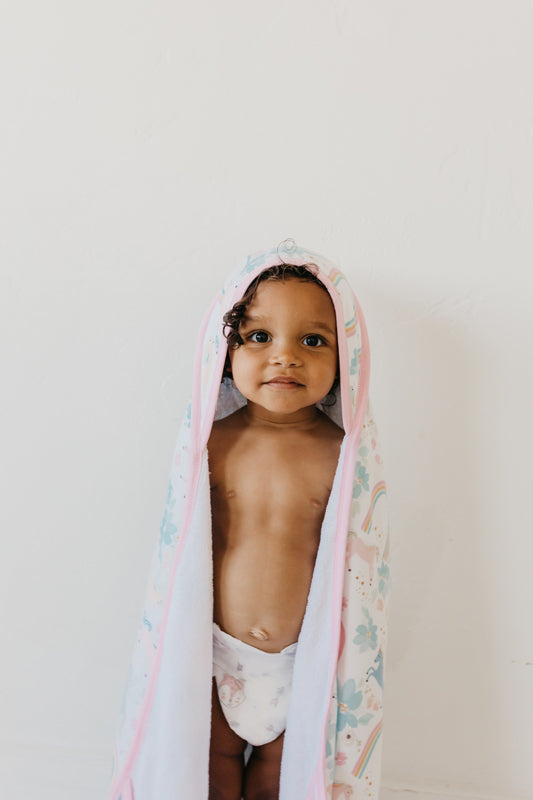Copper Pearl Premium Knit Hooded Towel Whimsy l Available at Baby City