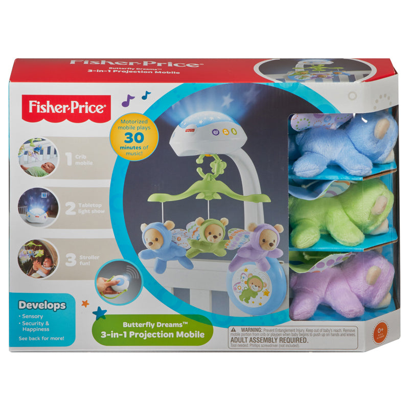 Load image into Gallery viewer, Fisher-Price Butterfly 3 in 1 Projector Mobile l Available at Baby City
