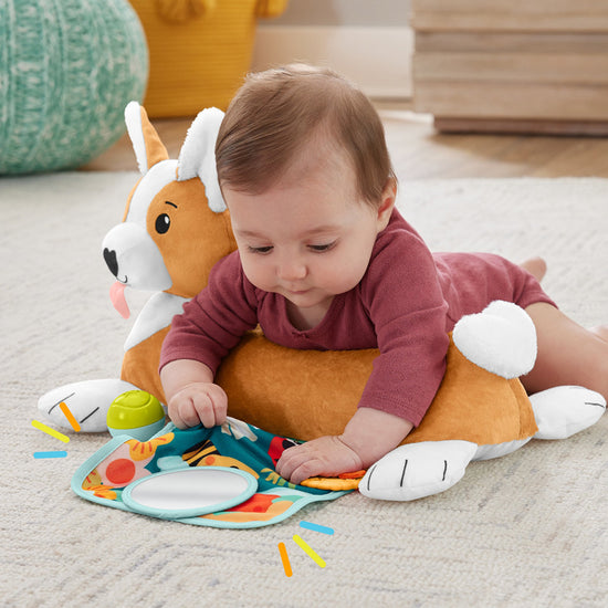 Fisher-Price Corgi Tummy Time Puppy Wedge at The Baby City Store