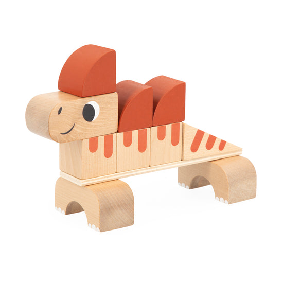 Load image into Gallery viewer, Janod Dino Cubikosaurus Dinosaurs To Build 3Pk at Vendor Baby City

