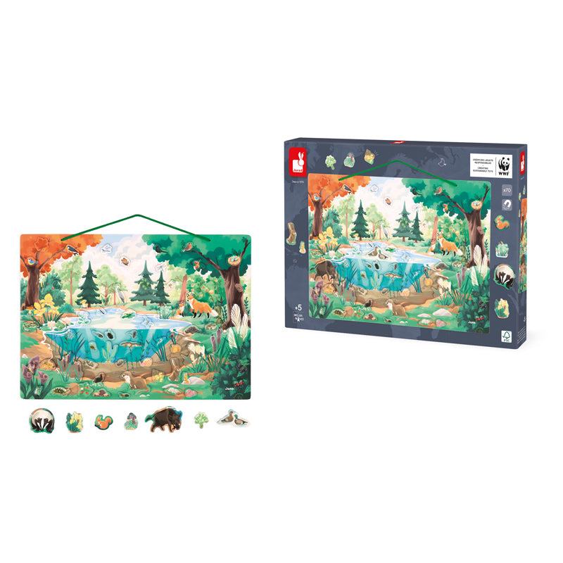 Load image into Gallery viewer, Janod Pond Magnetic Picture Board at Baby City&amp;#39;s Shop
