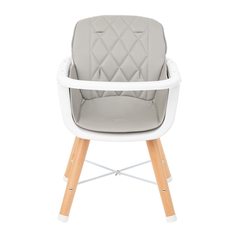 Load image into Gallery viewer, Kikka Boo Highchair Woody 2 In 1 Grey at Baby City&amp;#39;s Shop
