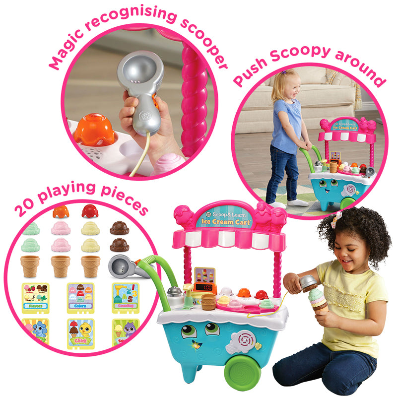Load image into Gallery viewer, Leap Frog Scoop &amp;amp; Learn Ice Cream Cart l Baby City UK Stockist
