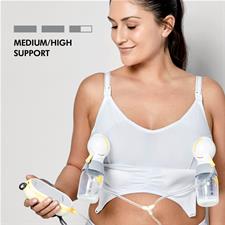 Medela 3 in 1 Nursing & Pumping Bra White Medium l Available at Baby City