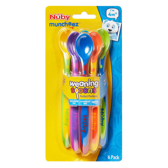 Nuby Weaning Spoons X6 l Available at Baby City