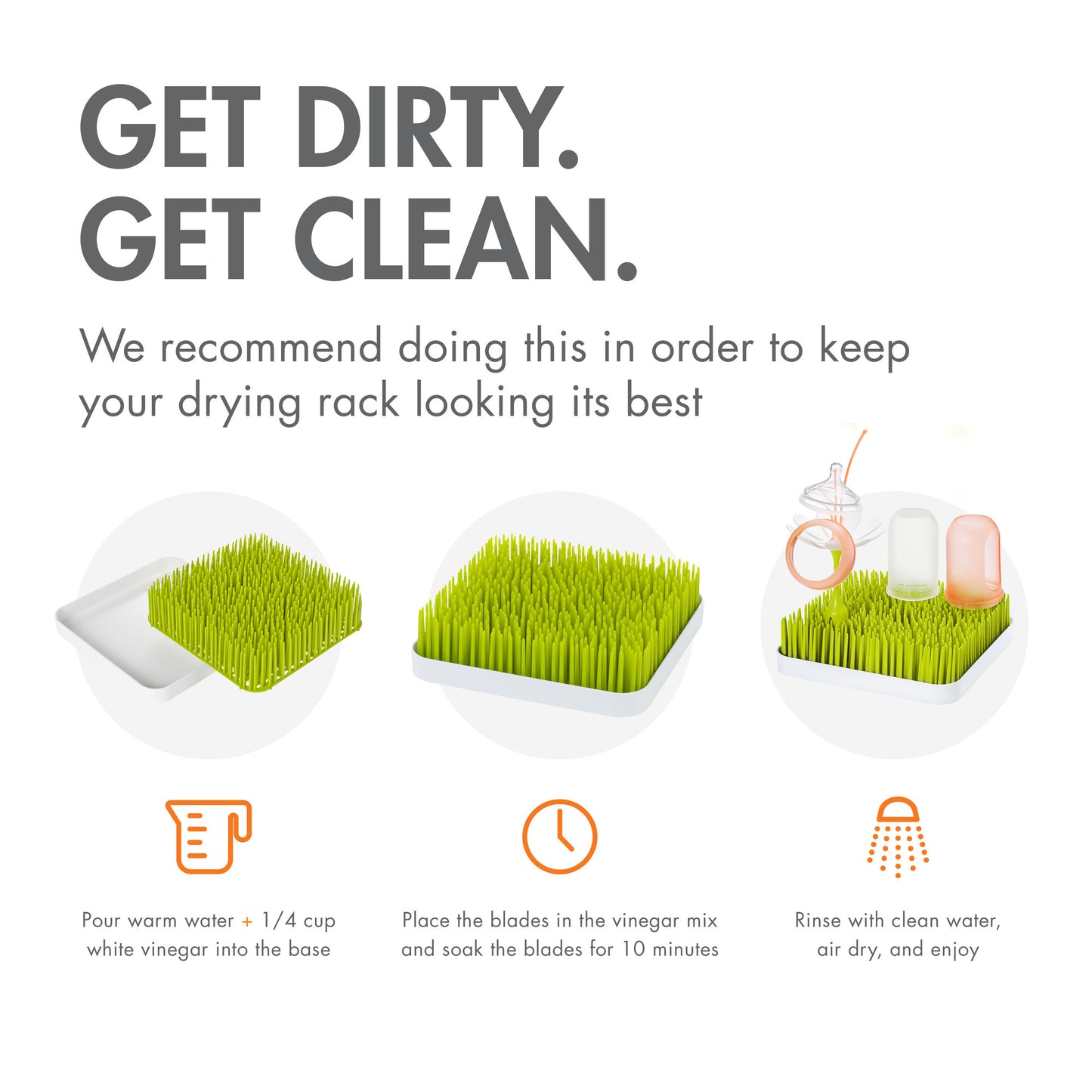 Boon GRASS Drying Rack Grey l For Sale at Baby City