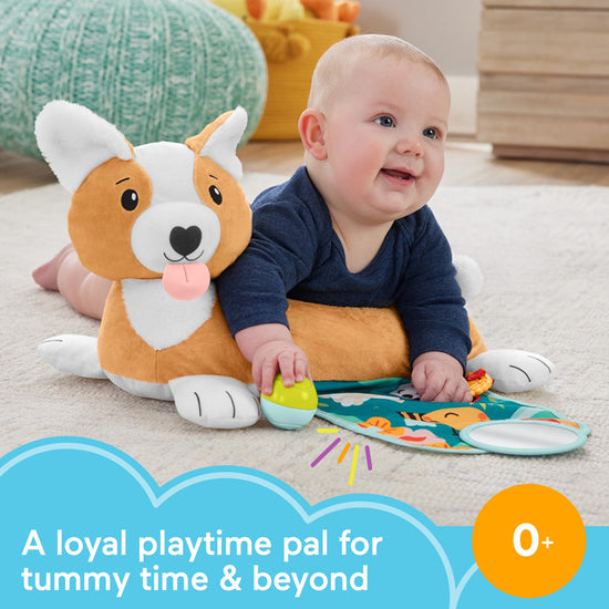 Fisher-Price Corgi Tummy Time Puppy Wedge l Available at Baby City