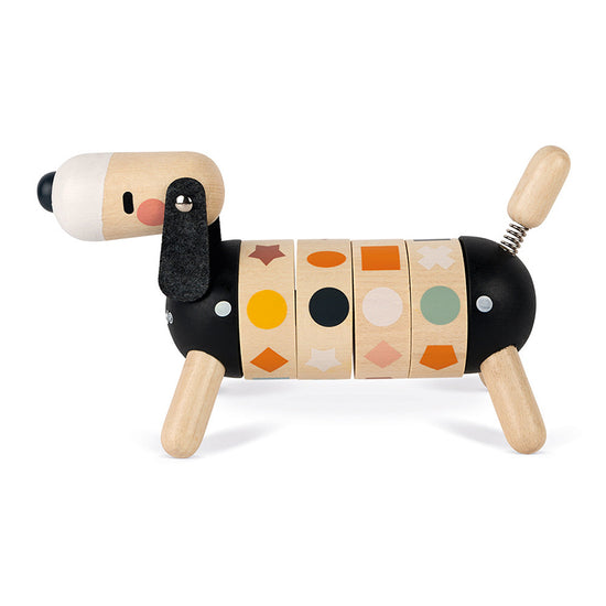 Janod Sweet Cocoon Shapes And Colours Dog l Baby City UK Stockist