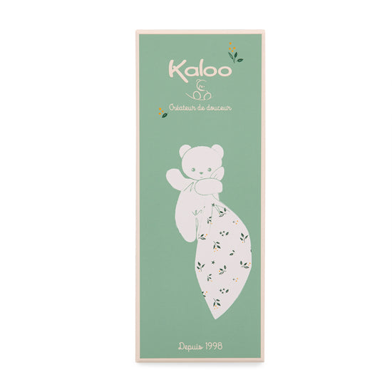 Kaloo Carre Douceur Doudou Bear Leaves Of Love 17cm l For Sale at Baby City