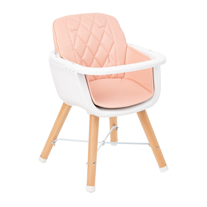 Kikka Boo Highchair Woody 2 In 1 Pink l For Sale at Baby City