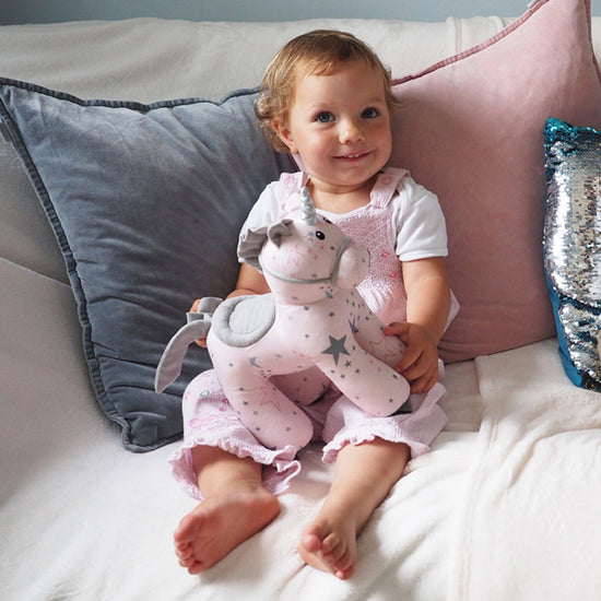 Little Bird Told Me Celeste Unicorn Pull Along l For Sale at Baby City