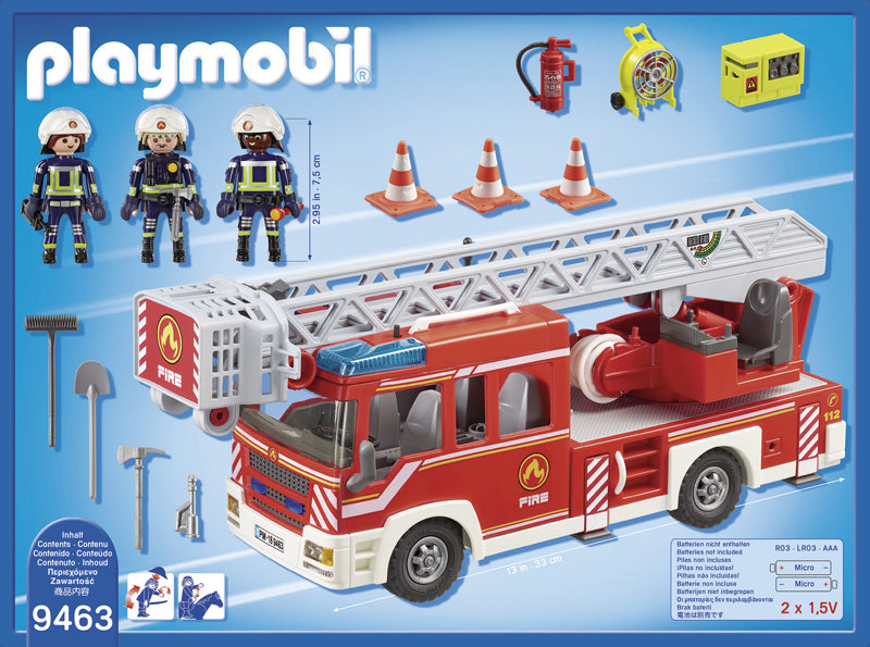 Playmobil Fire Engine with Ladder and Lights and Sounds l For Sale at Baby City
