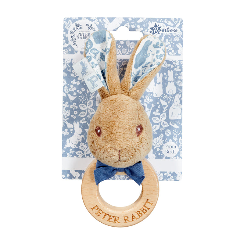 Signature Peter Rabbit Plush Ring Rattle l Available at Baby City