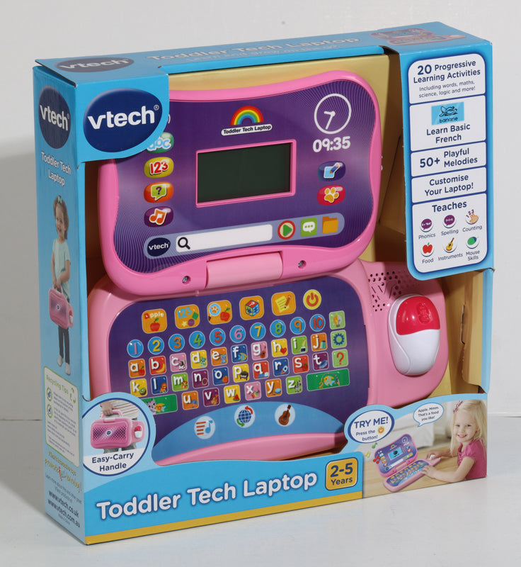 VTech Toddler Tech Laptop pink at Baby City Online