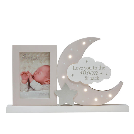 Bambino Light Up Moon Mantel Plaque Frame at Baby City