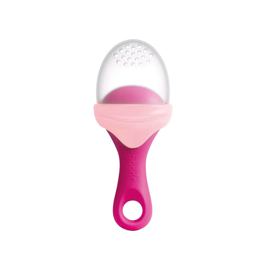 Boon PULP Silicone feeder Pink at Baby City