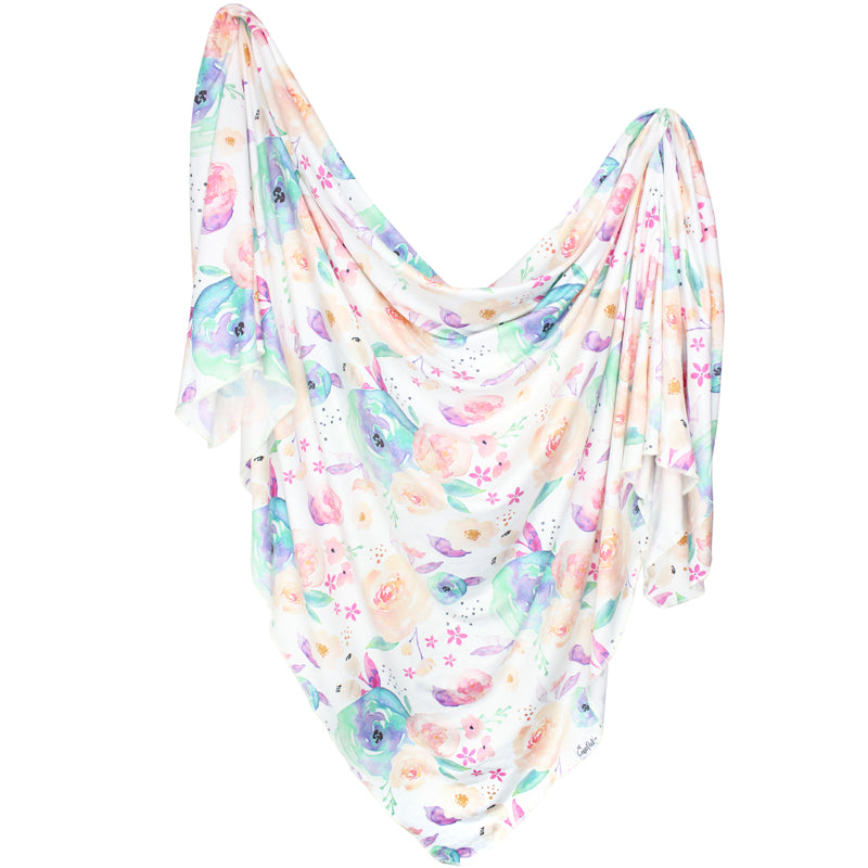 Copper Pearl Knitted Swaddle Blanket Bloom at Baby City
