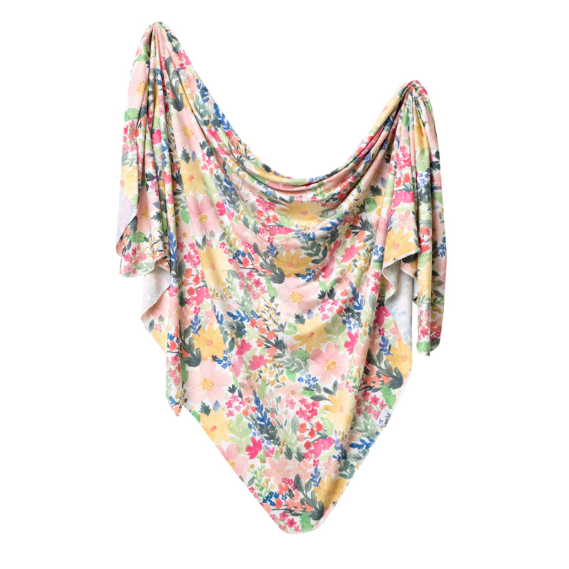 Copper Pearl Knitted Swaddle Blanket Lark at Baby City