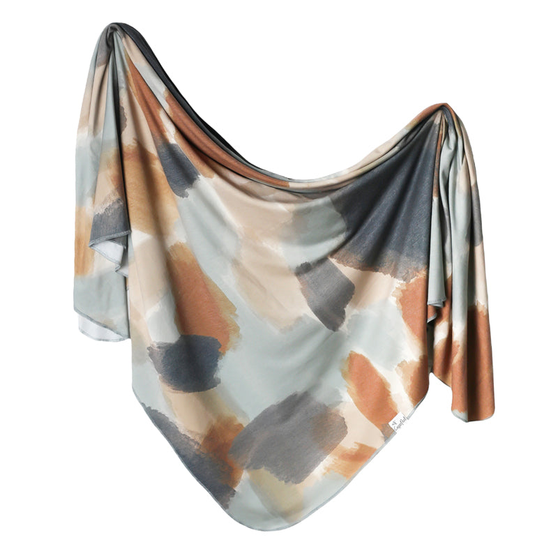 Copper Pearl Knitted Swaddle Blanket Picasso at Baby City