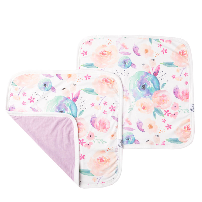 Copper Pearl Lovey 3 Layer Comfort Blanket Bloom 2Pk at Baby City