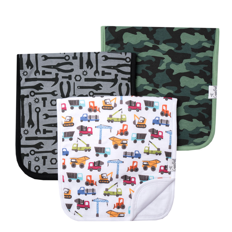 Copper Pearl Premium Burp Cloths Diesel 3Pk at Baby City