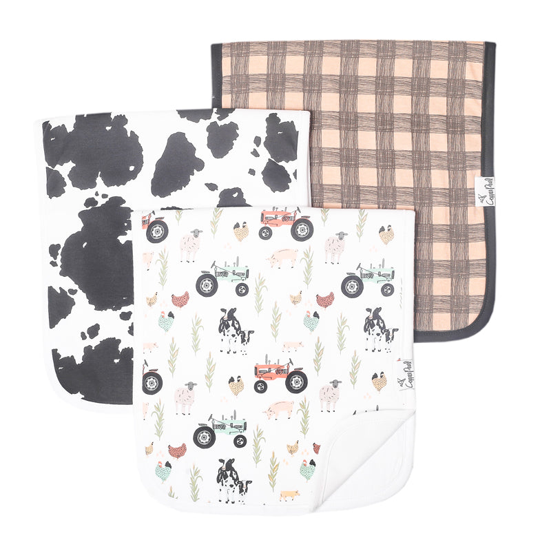 Copper Pearl Premium Burp Cloths Jo 3Pk at Baby City