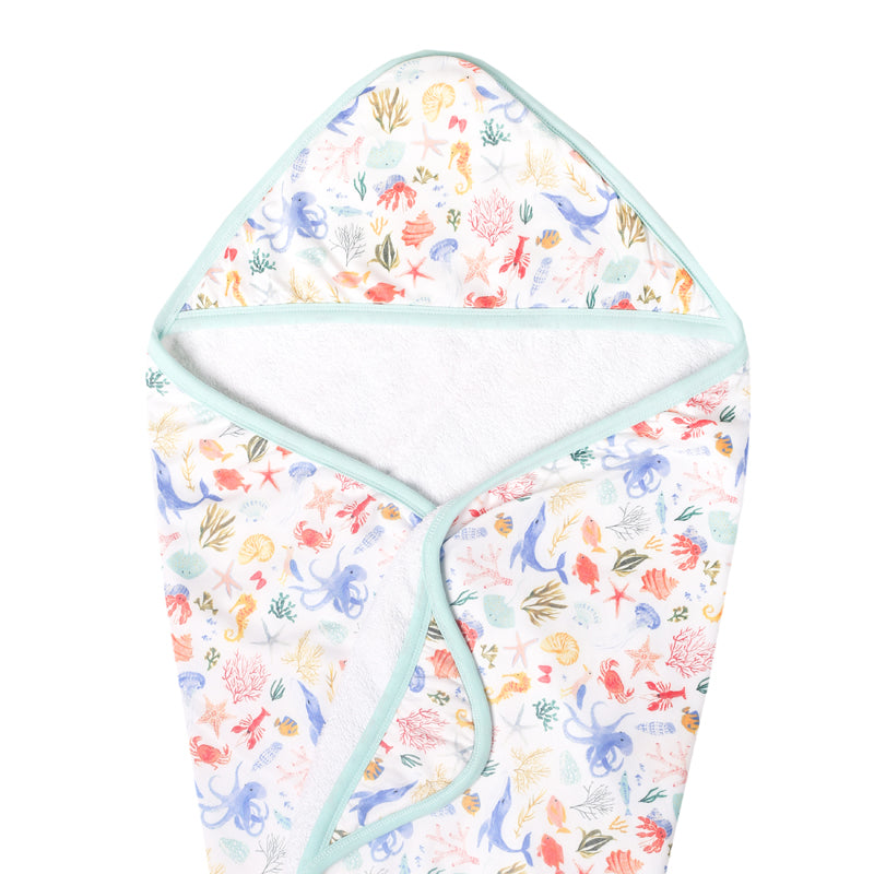 Copper Pearl Premium Knit Hooded Towel Nautical at Baby City