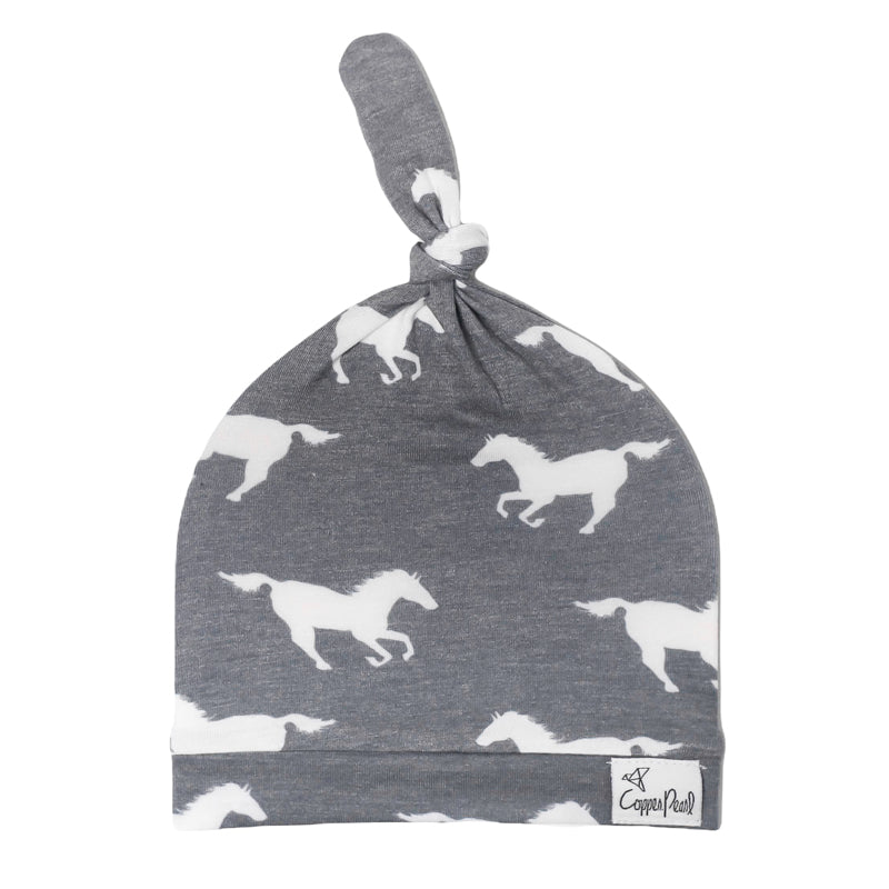 Copper Pearl Top Knot Hat Colt 0-4m at Baby City