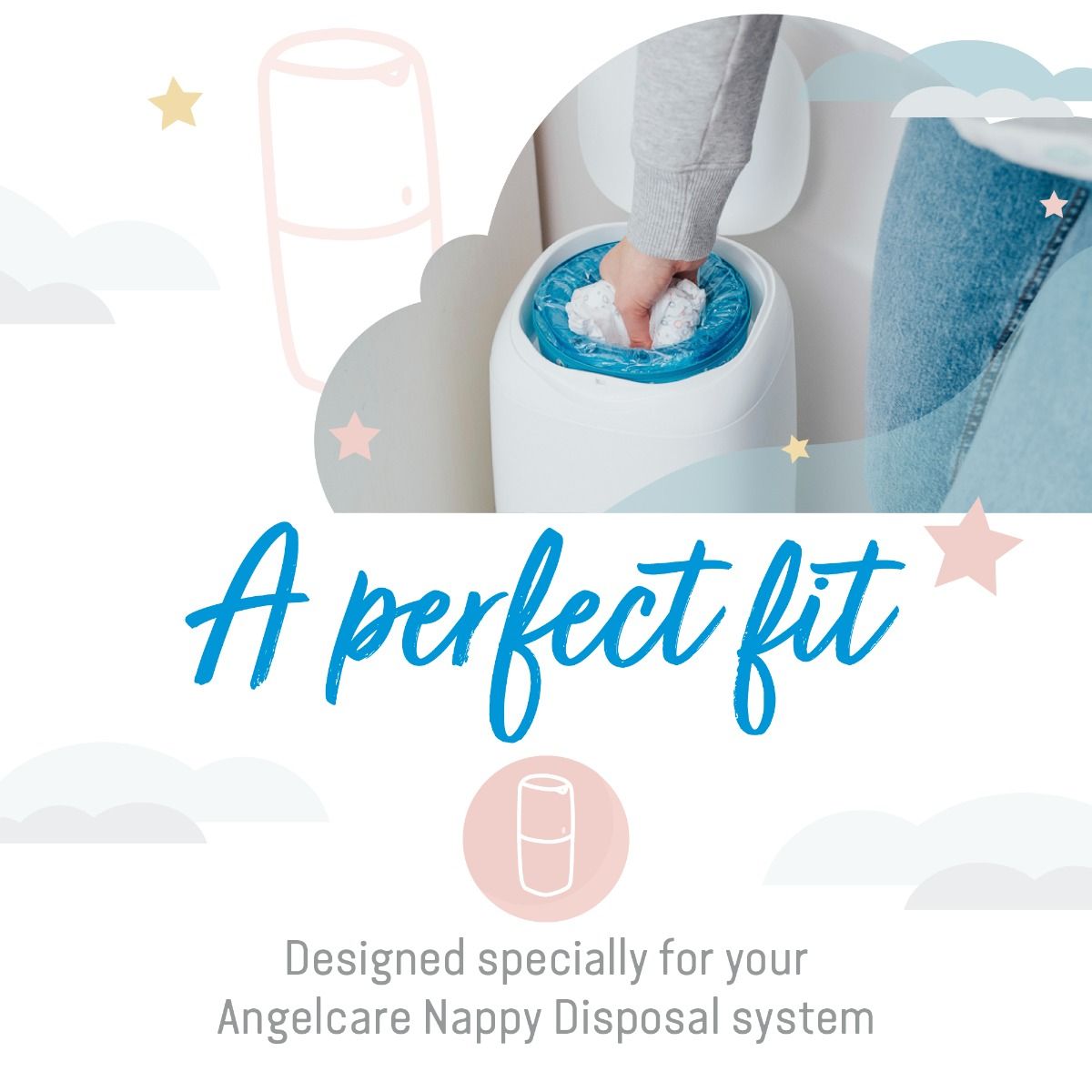 Angelcare Refill Cassettes 6Pk l To Buy at Baby City