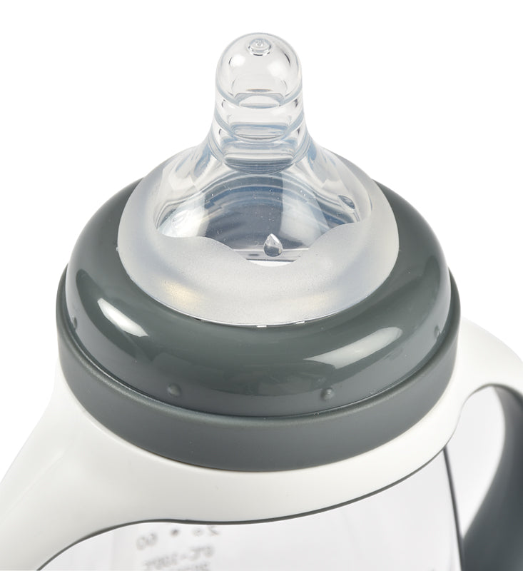 Load image into Gallery viewer, Béaba 2 In1 Learning Bottle Mineral Grey 210ml l To Buy at Baby City

