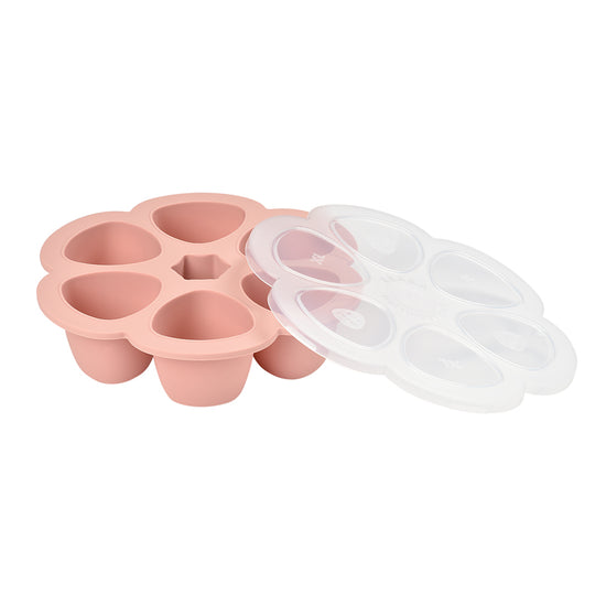Béaba Silicone 6 Weaning Portions Storage Tray 150ml Pink l To Buy at Baby City