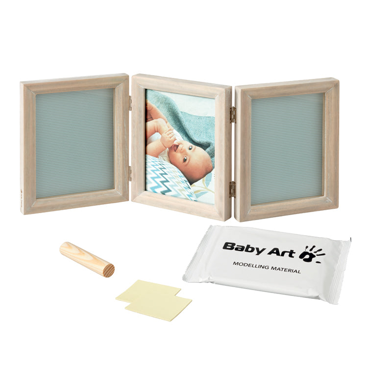 Load image into Gallery viewer, Baby Art My Baby Touch Double Print Frame Stormy l To Buy at Baby City
