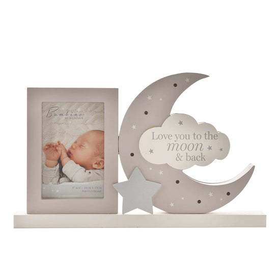 Bambino Light Up Moon Mantel Plaque Frame l To Buy at Baby City