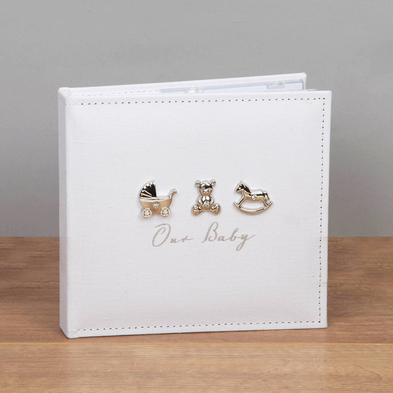 Bambino Our Baby Fabric White Album l To Buy at Baby City