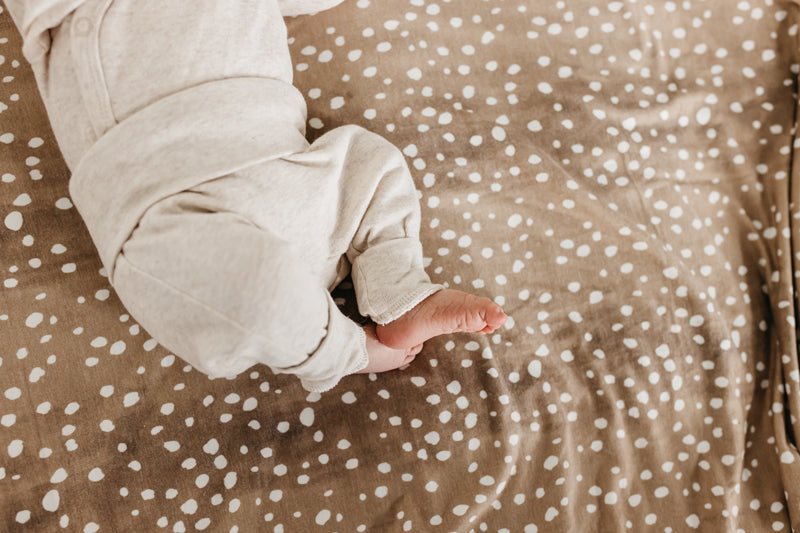 Shop Baby City's Copper Pearl Knitted Swaddle Blanket Fawn