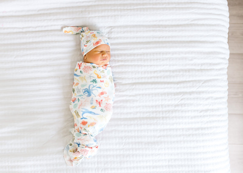 Copper Pearl Knitted Swaddle Blanket Nautical l To Buy at Baby City