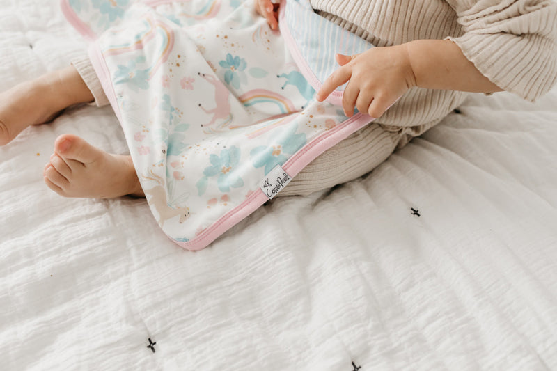 Copper Pearl Lovey 3 Layer Comfort Blanket Whimsy 2Pk l To Buy at Baby City