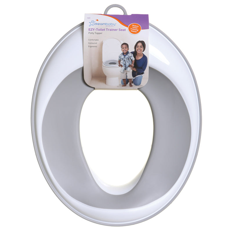 Dreambaby Ezy-Slimline Contoured Shape Toilet Trainer Seat Grey l Baby City UK Stockist