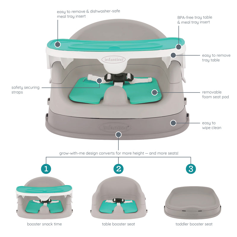 Infantino 4-In-1 Feeding Deluxe Booster l To Buy at Baby City