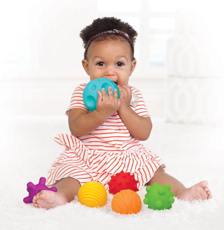 Infantino Sensory Textured Multi Ball Set l To Buy at Baby City