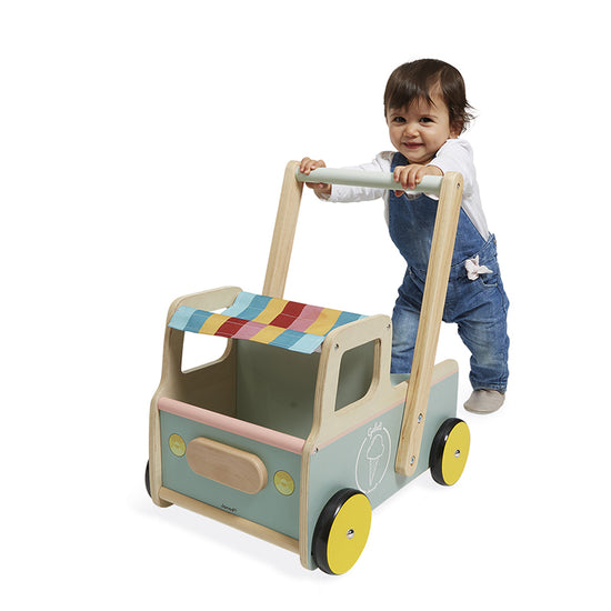 Janod Ice Cream Cart Push-Along Trolley l To Buy at Baby City