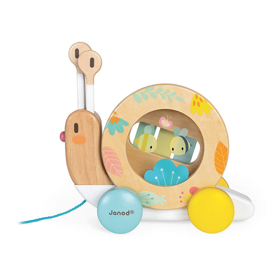 Janod Pure Pull Along Snail l To Buy at Baby City