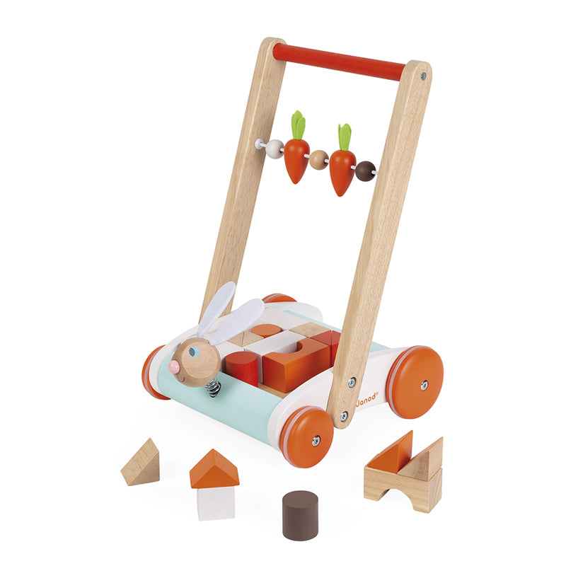 Janod Rabbit Block Cart l To Buy at Baby City