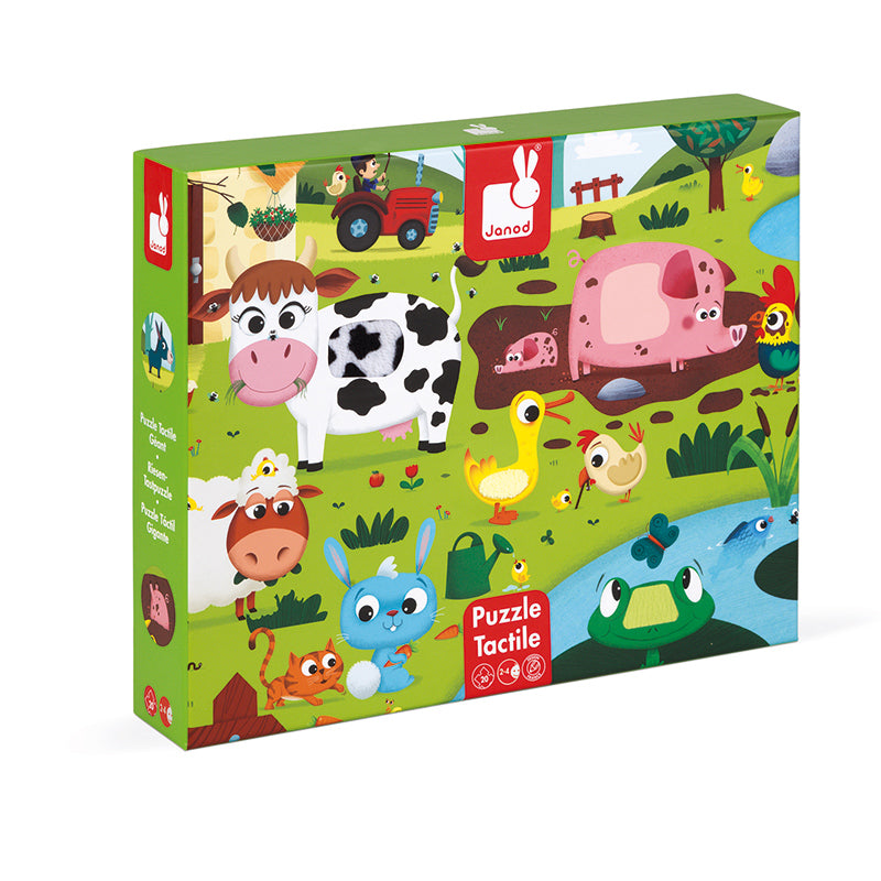 Load image into Gallery viewer, Janod Tactile Puzzle Farm Animals l To Buy at Baby City
